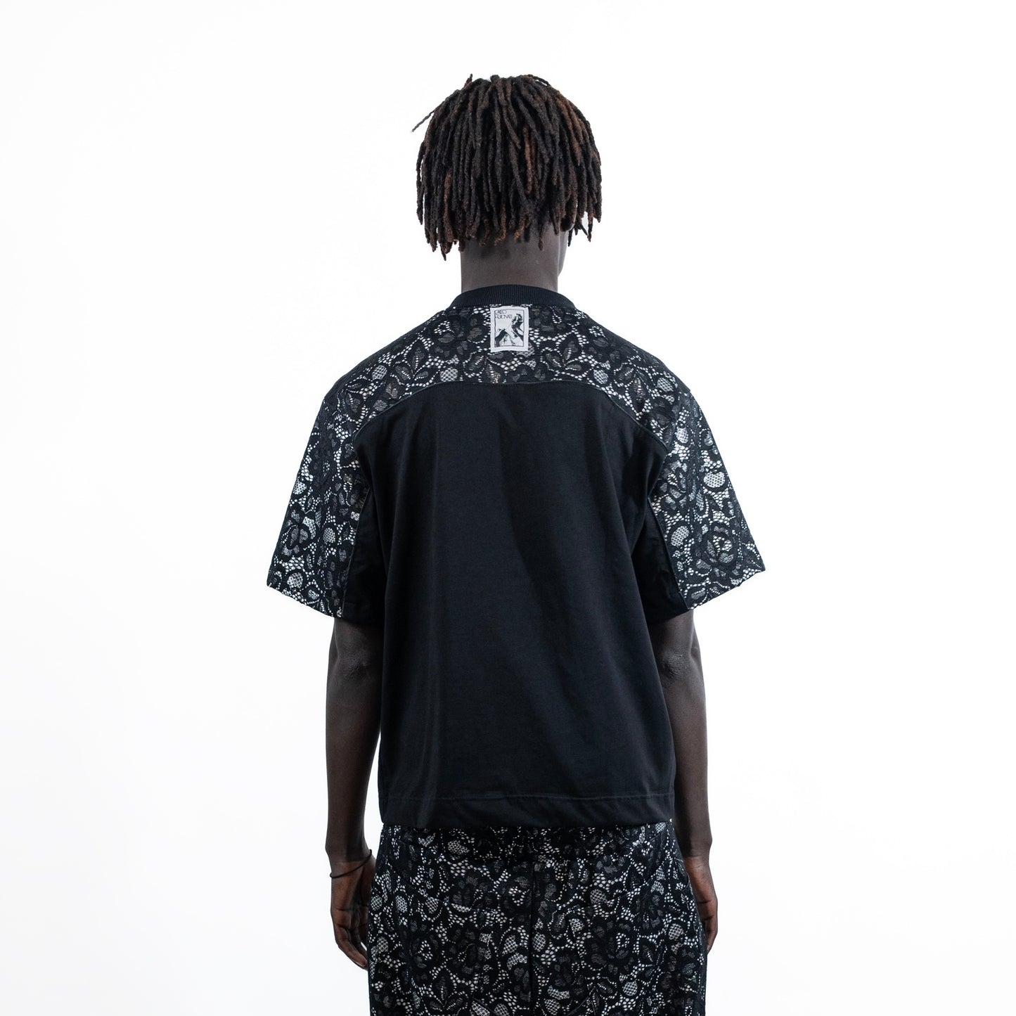 LD T-SHIRT LACE SILVER
