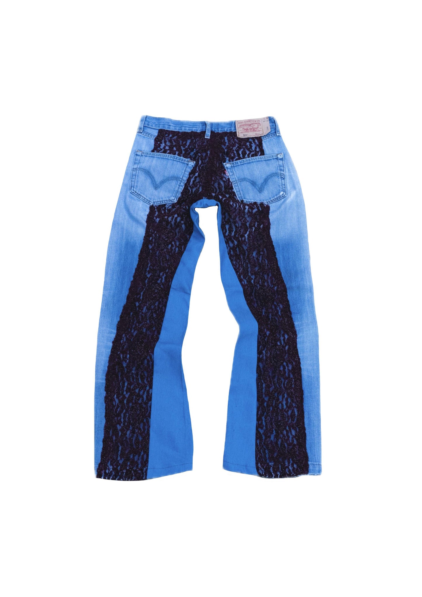 LD x HANDMADE PANT BORDEAUX LACE