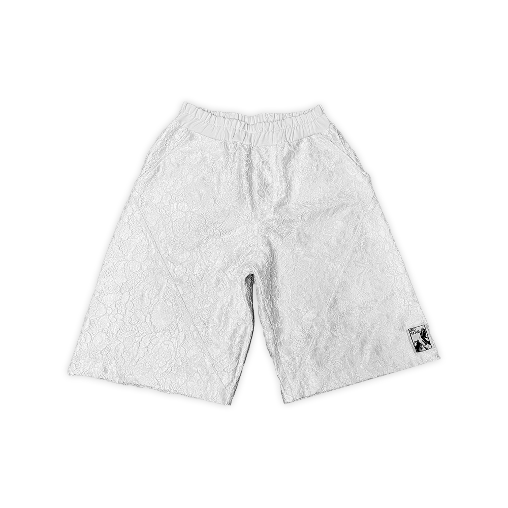 LD LACE SHORTS WHITE