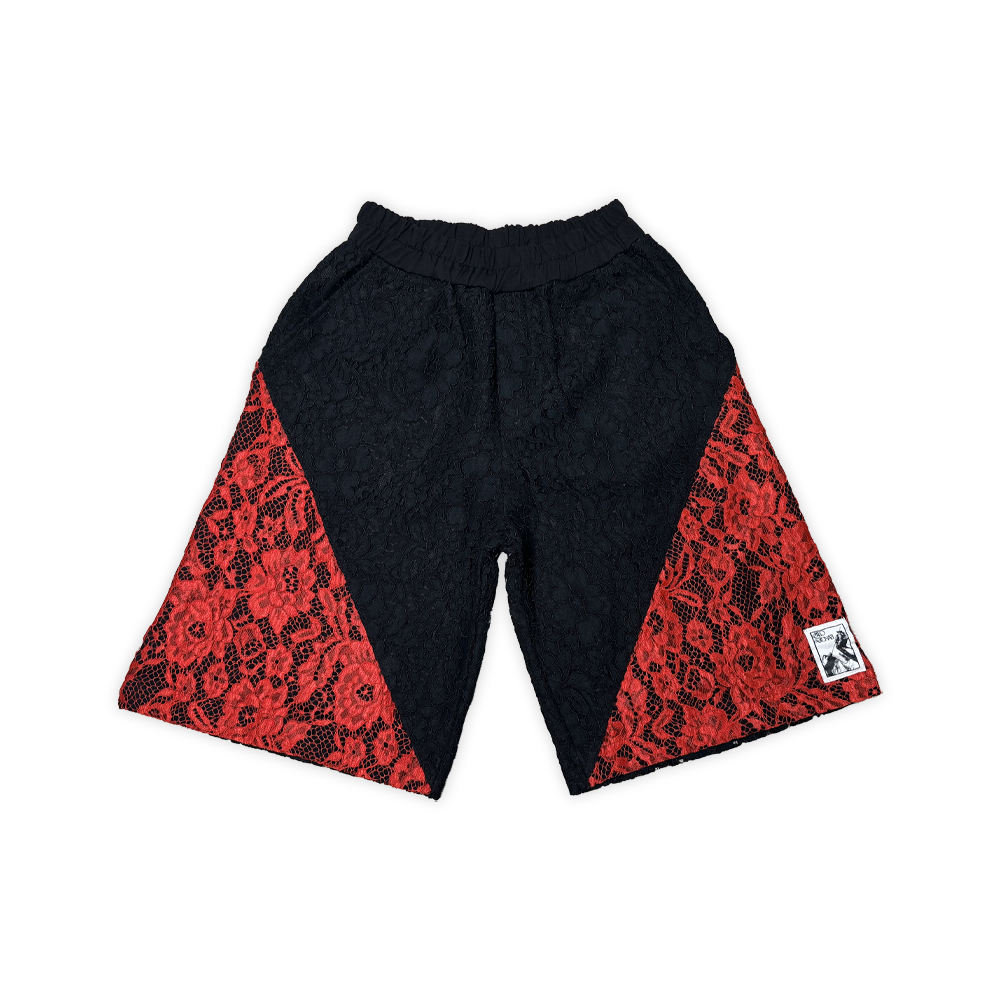 LD LACE SHORTS RED