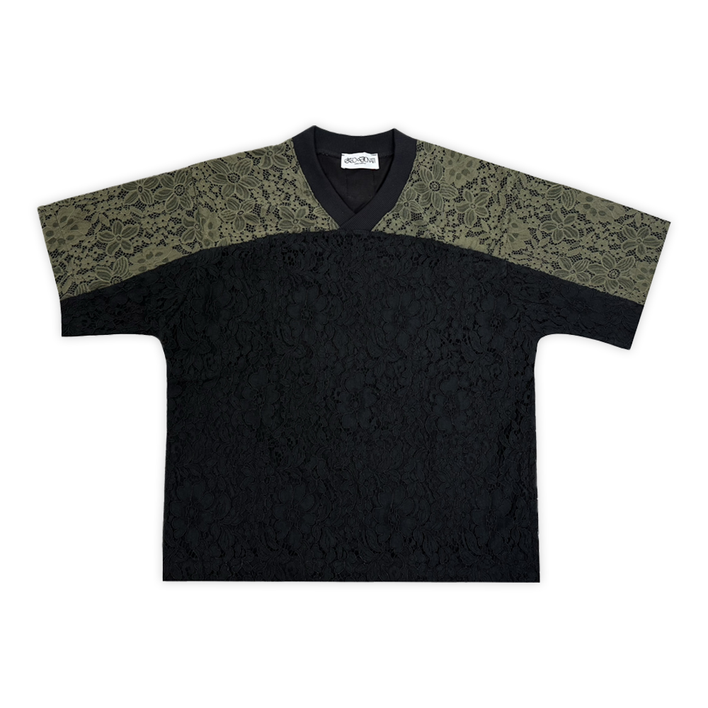 LD T-SHIRT LACE GREEN