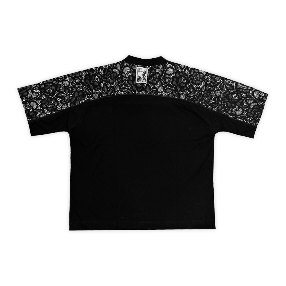 LD T-SHIRT LACE SILVER