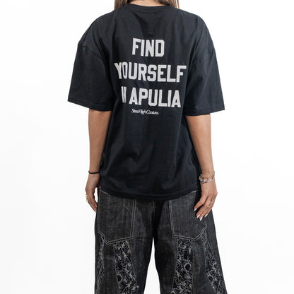 Find Yourself in Apulia T-shirt LD Black