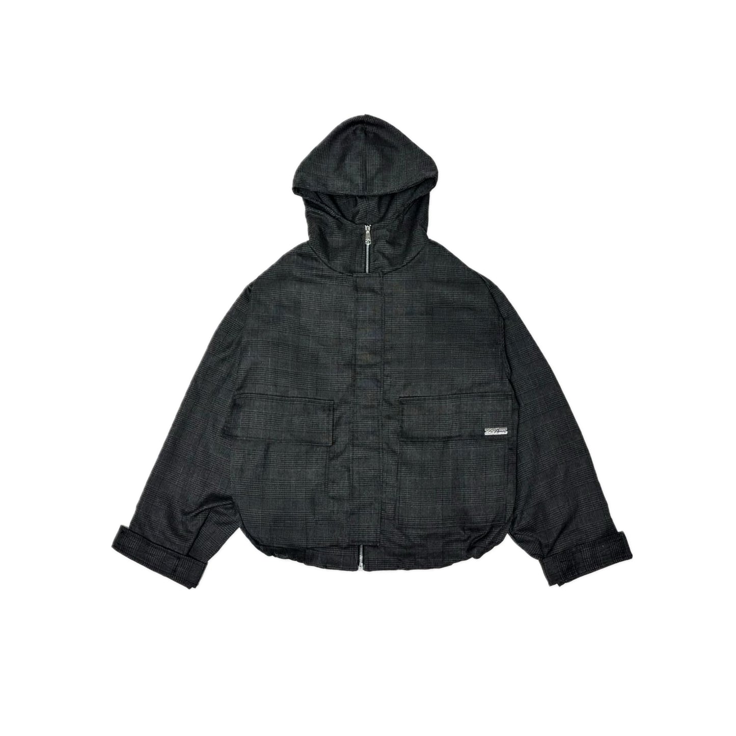 GREY TARTAN WINDY JACKET