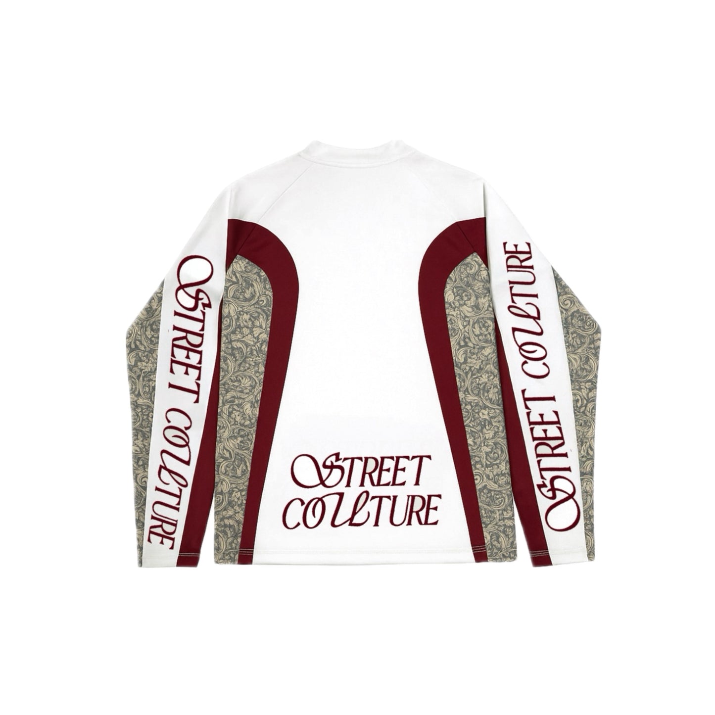 LD PERFORMANCE LONGSLEEVE MILITARY OFF WHITE & RED