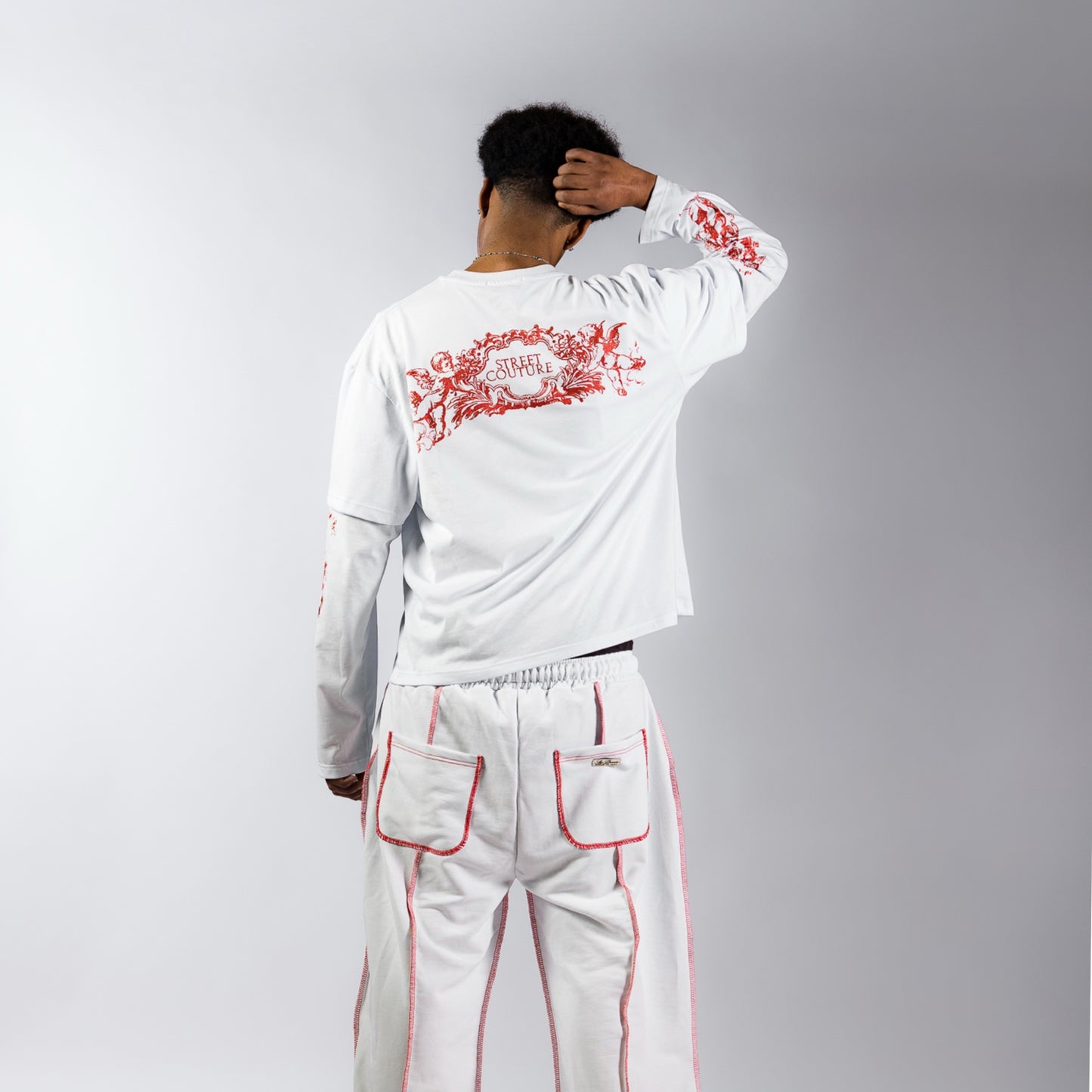 LD X LONGSLEEVE WHITE (GLITTER PRINT)