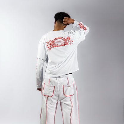 LD X LONGSLEEVE WHITE (GLITTER PRINT)