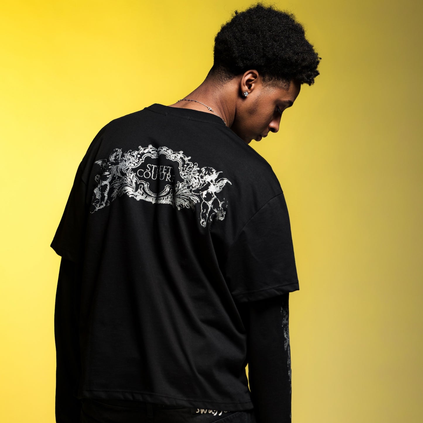 LD X LONGSLEEVE V2 BLACK (GLITTER PRINT)