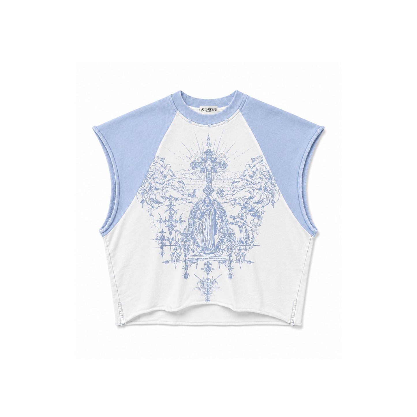 Sacred Raglan Tank - White