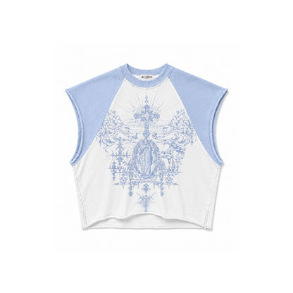 Sacred Raglan Tank - White