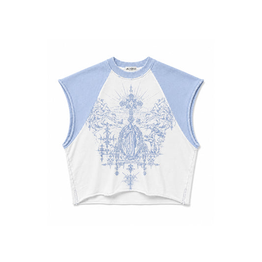 Sacred Raglan Tank - White