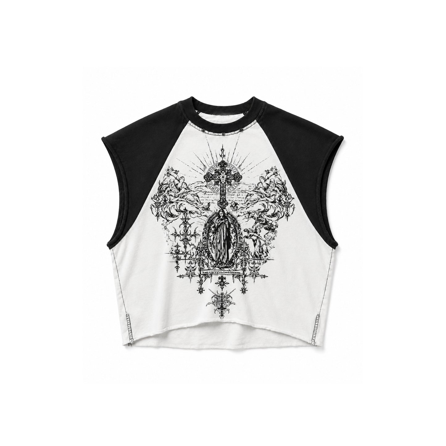 Sacred Raglan Tank - Black