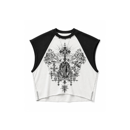 Sacred Raglan Tank - Black