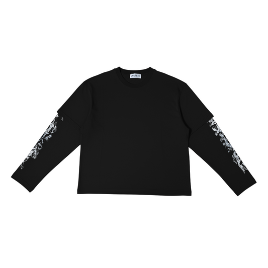 LD X LONGSLEEVE V2 BLACK (GLITTER PRINT)