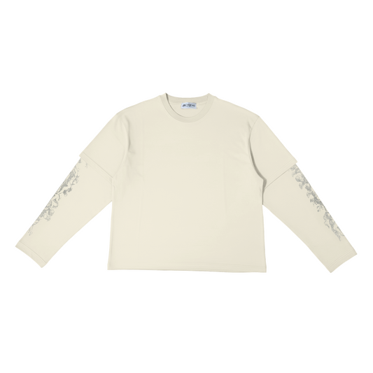 LD X LONGSLEEVE V2 OFF WHITE (GLITTER PRINT)