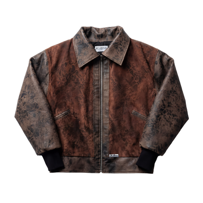 ITALIA82’ BROWN LEATHER JACKET V2