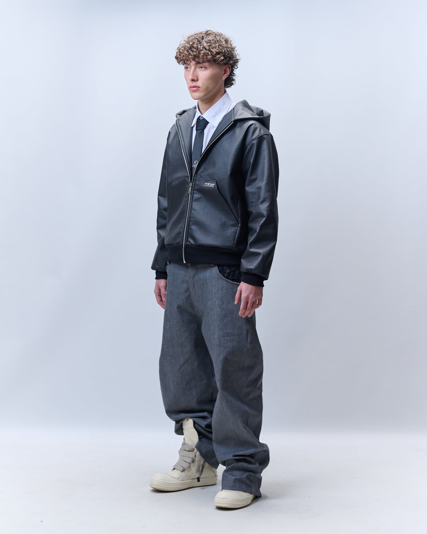 LD x BLACK LEATHER JACKET