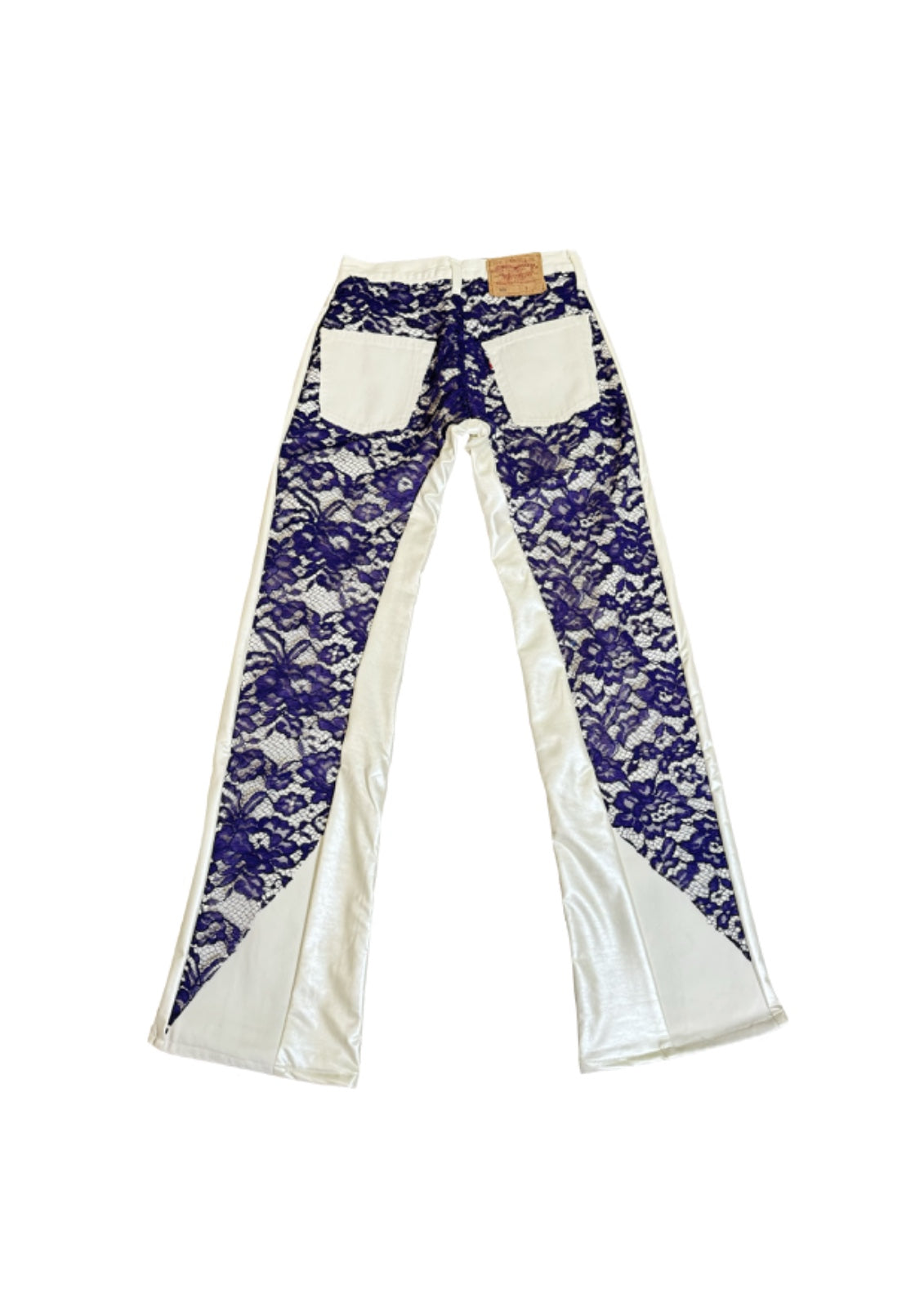HANDMADE PANTS PURPLE LACE