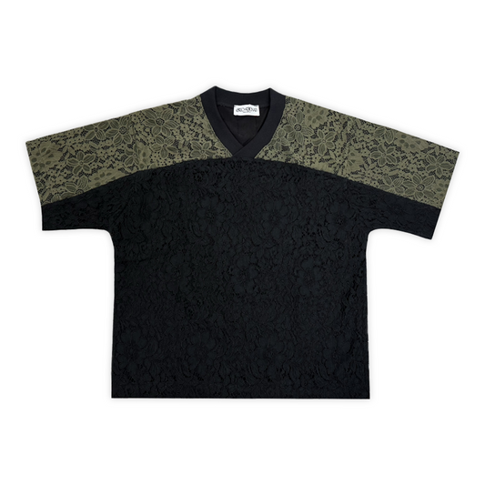 LD T-SHIRT LACE GREEN