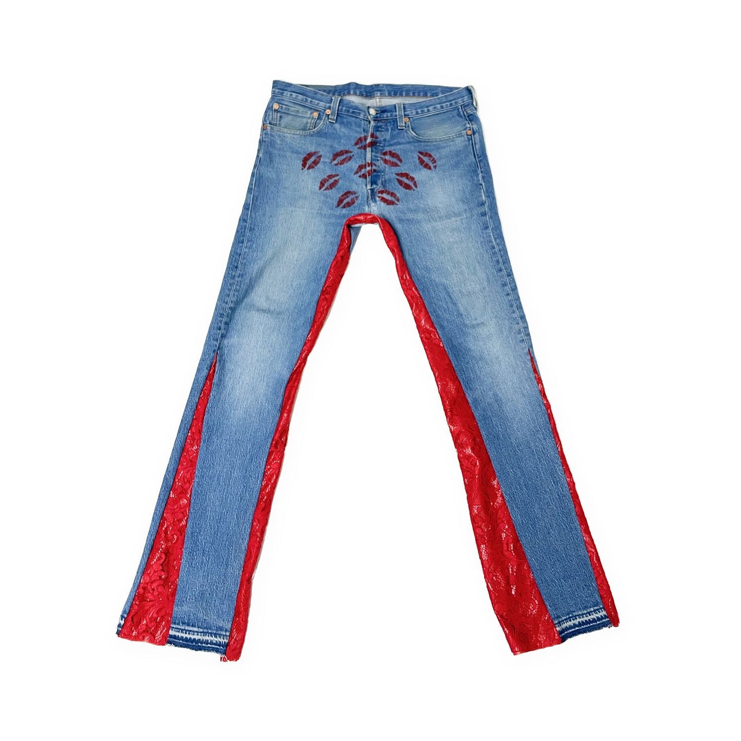 TAKE OFF LIPSTICK | DENIM + RED