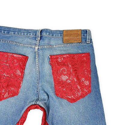 TAKE OFF LIPSTICK | DENIM + RED