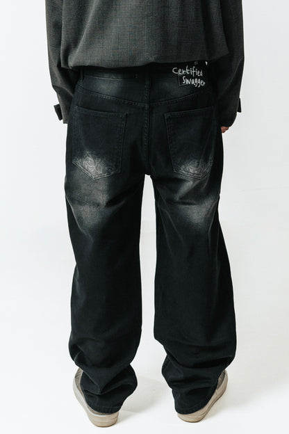 BLACK/WHITE CERTIFIED SWAGGER DENIM