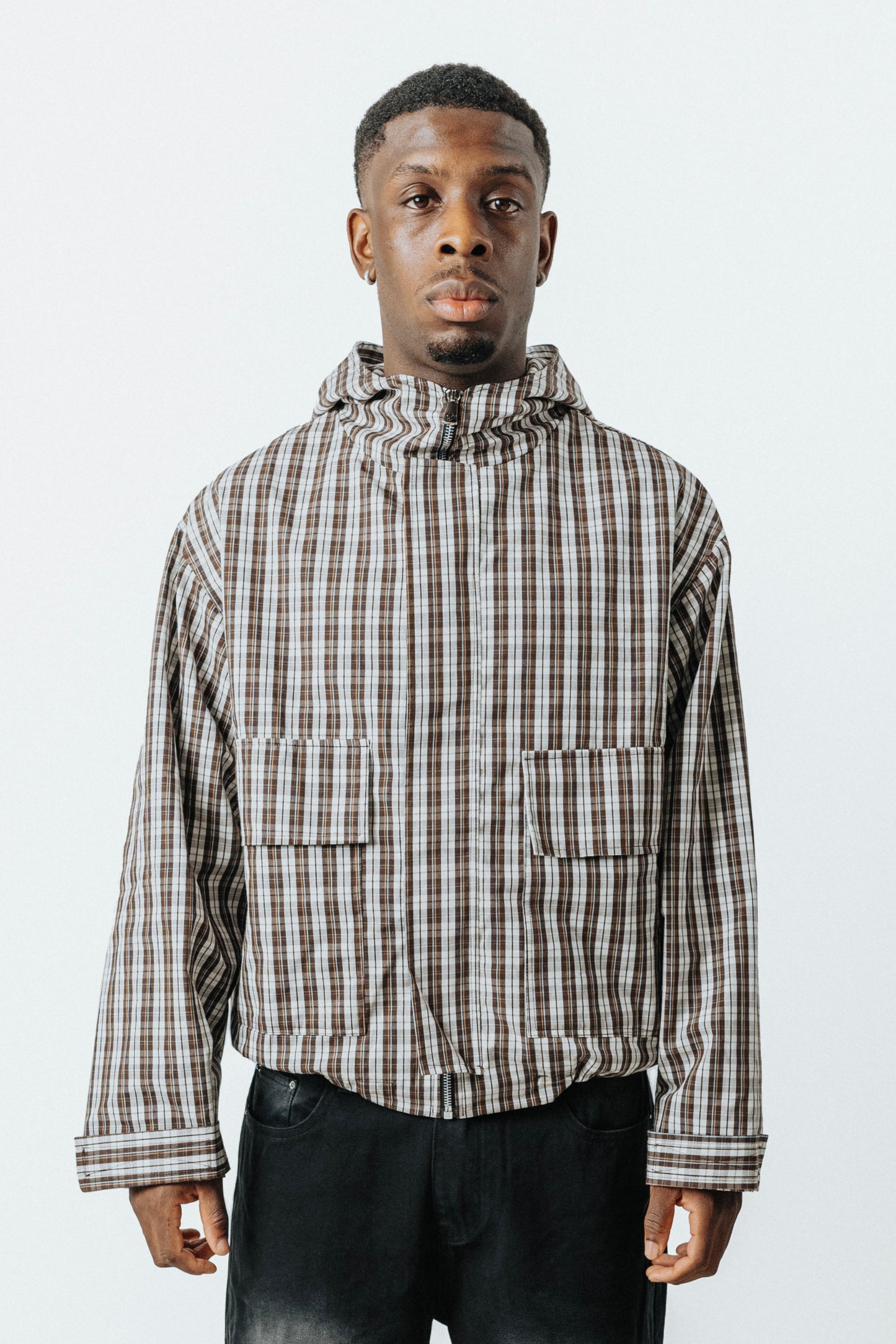 CHECKED WINDY JACKET