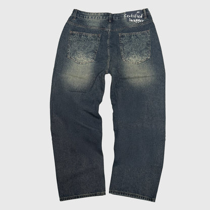 BLUE/YELLOW CERTIFIED SWAGGER DENIM