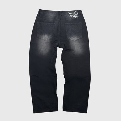 BLACK/WHITE CERTIFIED SWAGGER DENIM
