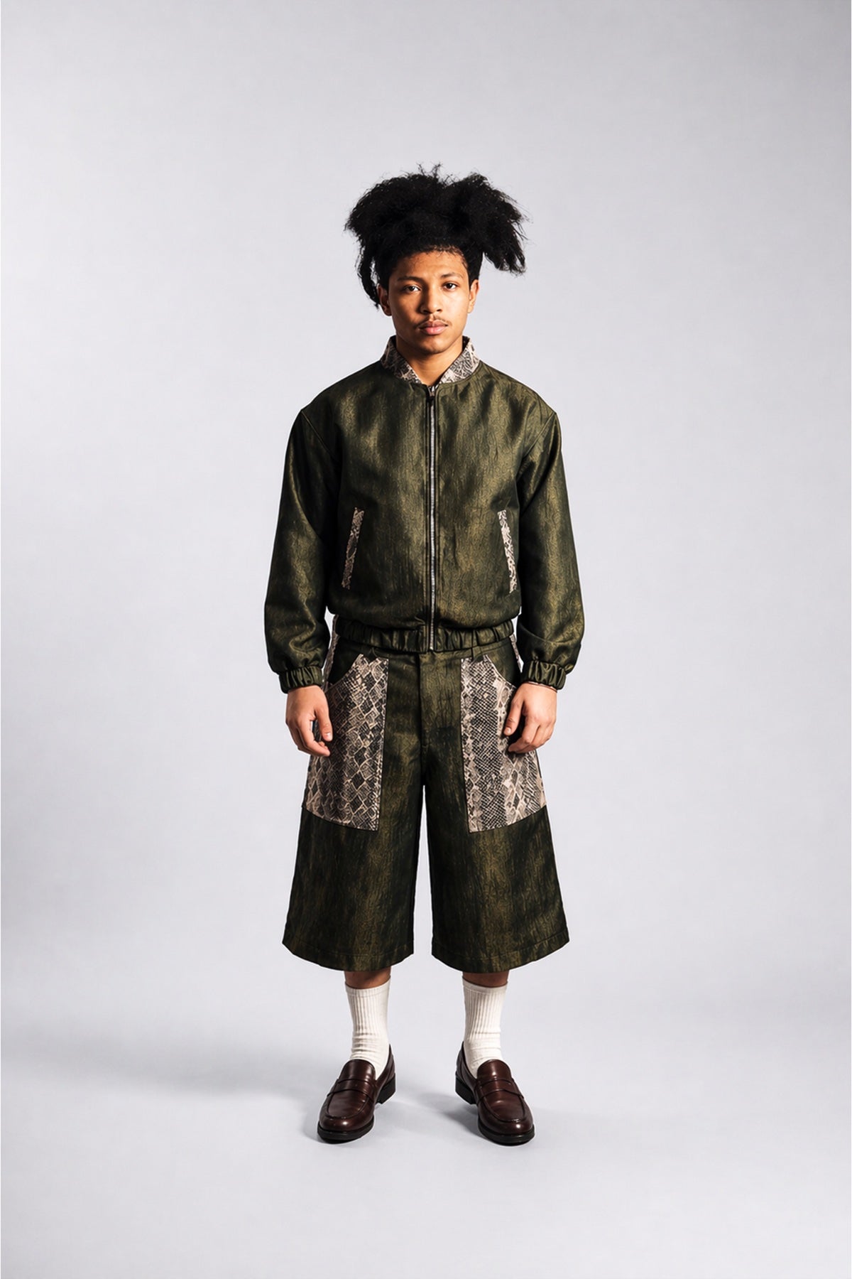 RAW GOLD JACKET - on model uomo fronte