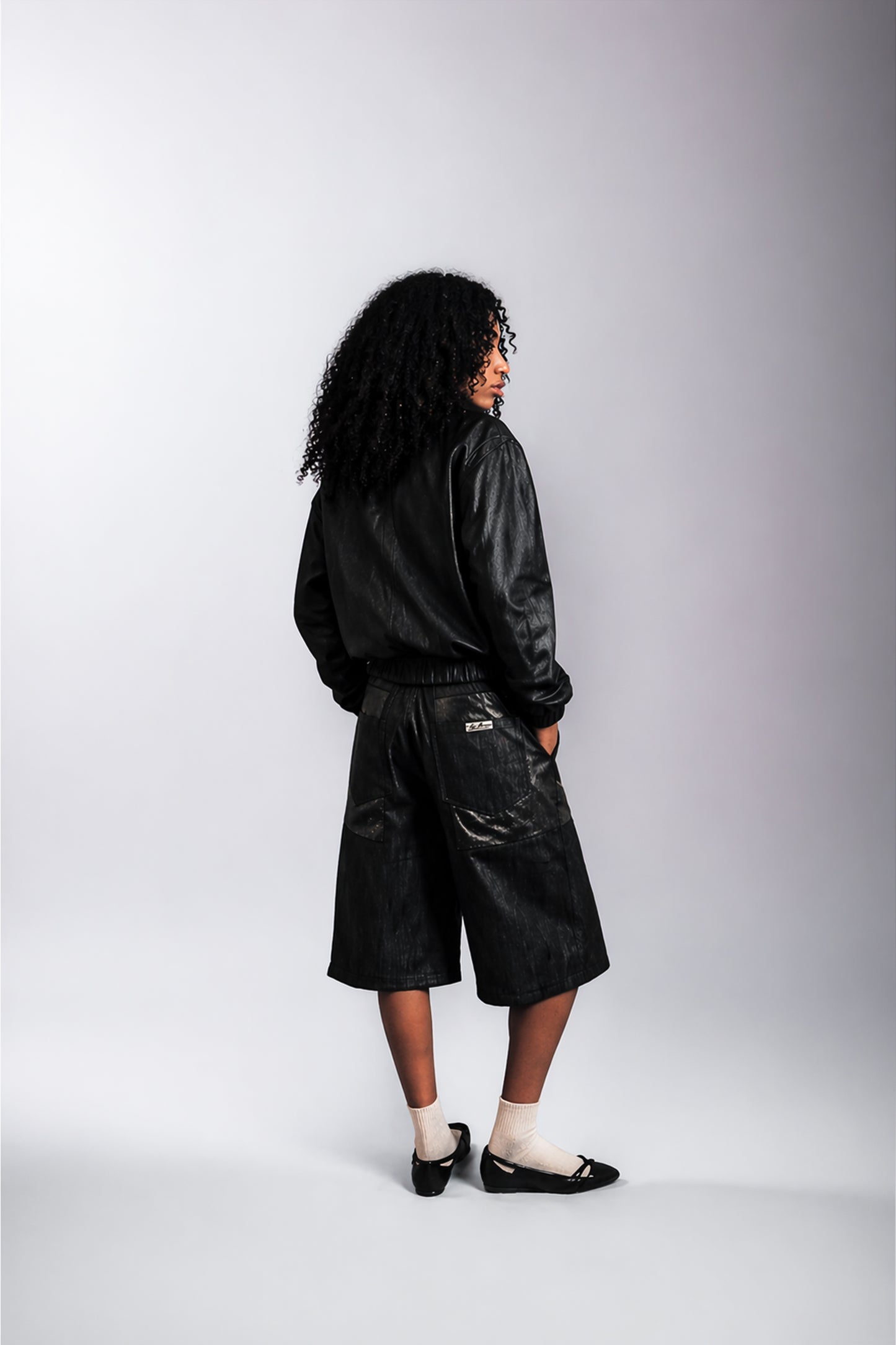 RAW SILVER SHORTS - on model donna retro