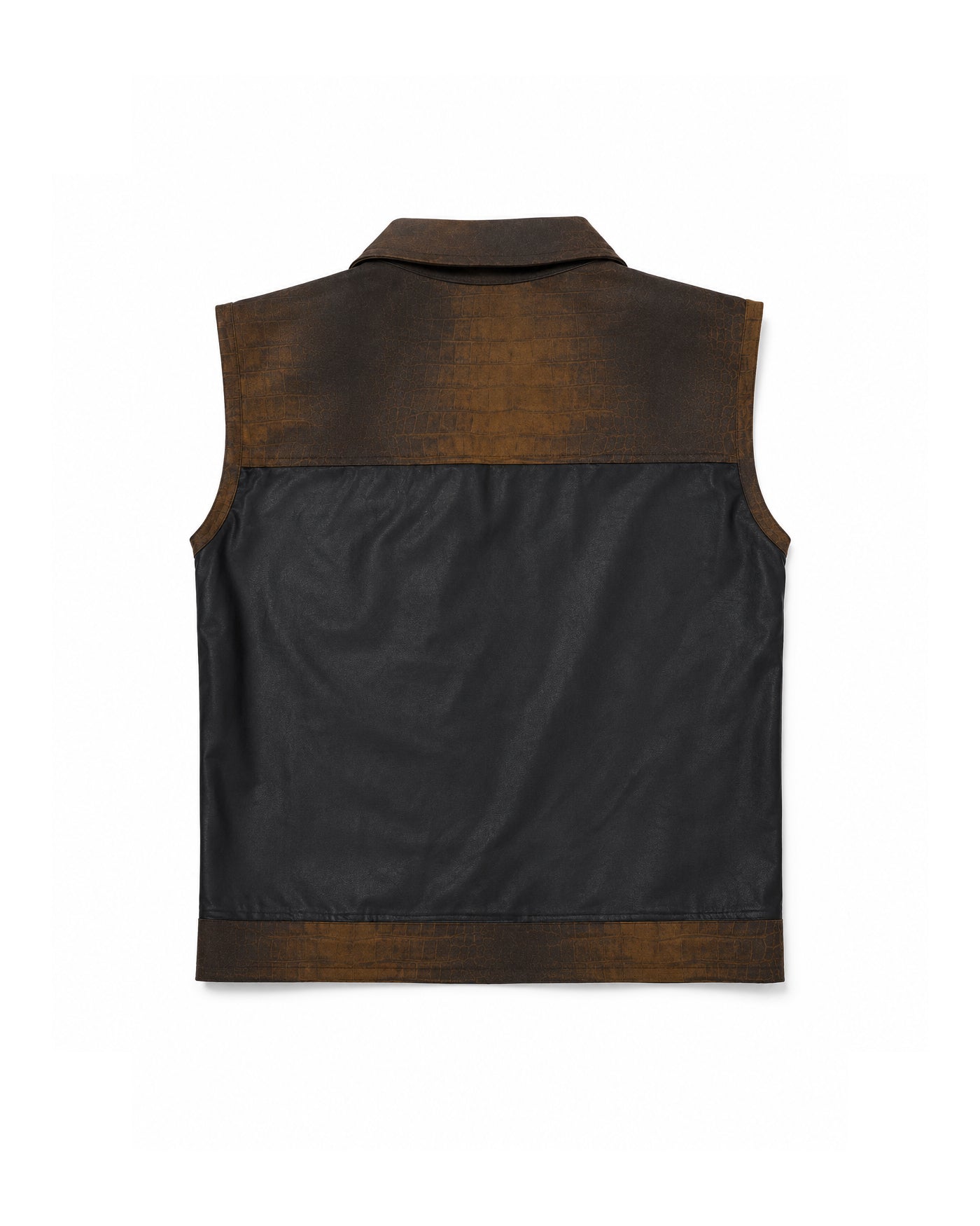 Croc Leather Vest