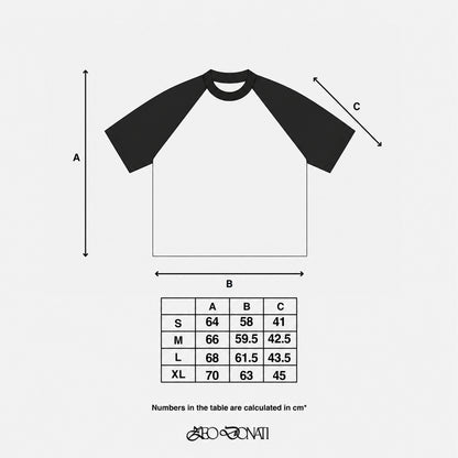 SHC Raglan Tee - Guida taglie